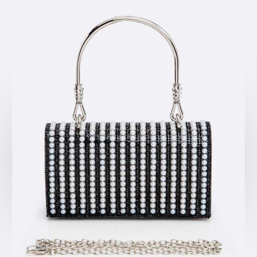 Freshwater Pearl Top Handle Evening Bag